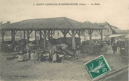 CPA FRANCE 38 "Saint Georges d'Espéranche, la Halle"