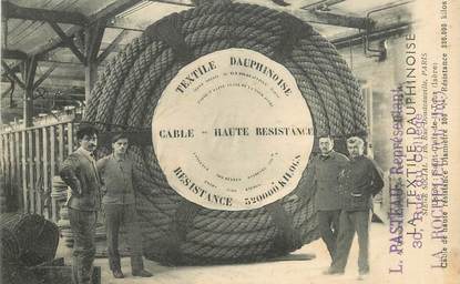 CPA FRANCE 38 "Saint Clair de la Tour, Cable de haute résistance au Textile dauphinoise"