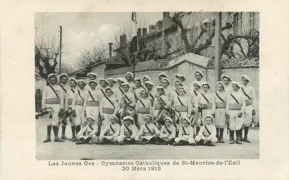 CPA FRANCE 38 "Saint Maurice de l'Exil, Gymnastiques catholiques , 1913"