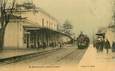 CPA FRANCE 38 "Saint Marcellin, la gare" / TRAIN 