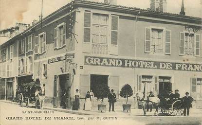 CPA FRANCE 38 "Saint Marcellin, Grand Hotel de France, Pr. GUTTIN"