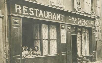 CARTE PHOTO FRANCE 38 "Saint Marcellin, Restaurant Café du Globe"