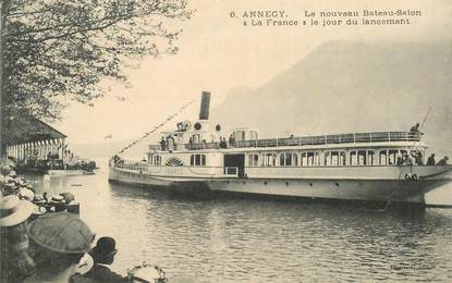 CPA FRANCE 74 "Annecy, Le nouveau Bateau Salon La France"