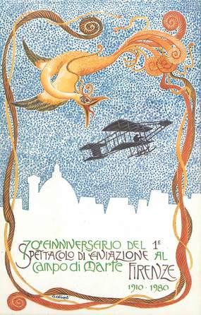 CPA LA CARTE POSTALE / Exposition carte postale Florence 1980