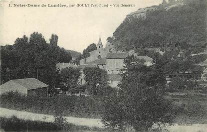 CPA FRANCE 84 "Notre Dame de Lumière par Goult, vue générale"