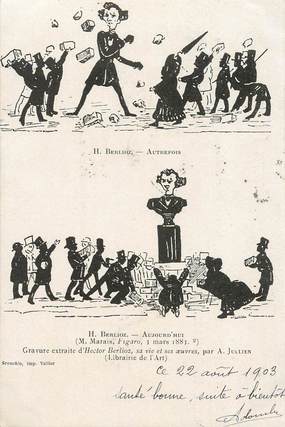  CPA   MUSIQUE  /  BERLIOZ /  Grenoble Fêtes du centenaire d'Hector Berlioz, 1903
