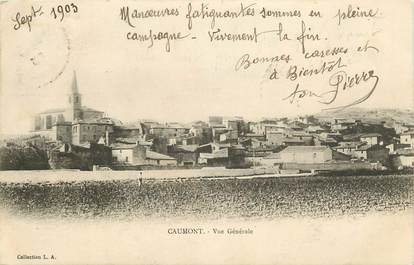 CPA FRANCE 84 "Caumont, vue générale"