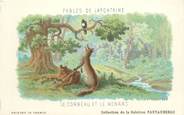 Theme CPA FABLE DE LA FONTAINE  "Le Corbeau et le renard" / PUBLICITE PAUTAUBERGE