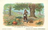 Theme CPA FABLE DE LA FONTAINE  "Le Gland et la citrouille" / PUBLICITE PAUTAUBERGE