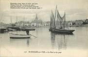 85 Vendee CPA FRANCE 85 "Saint Gilles sur Vie, le port et le quai"