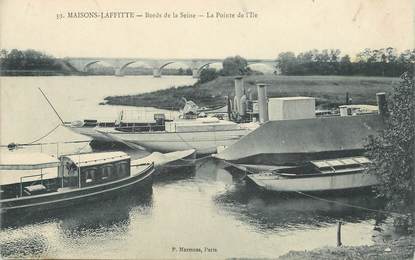 CPA FRANCE 78 "Maisons Laffitte, les bords de seine, la Pointe de l'Ile"