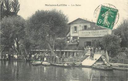 CPA FRANCE 78 "Maisons Laffitte, les bains "