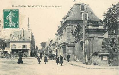 CPA FRANCE 78 "Maisons Laffitte, Rue de la Muette"