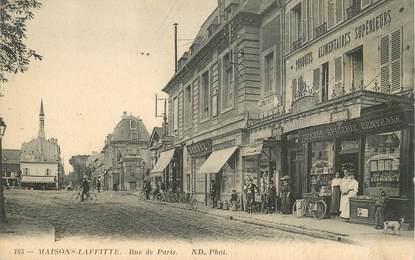 CPA FRANCE 78 "Maisons Laffitte, la rue de Paris"