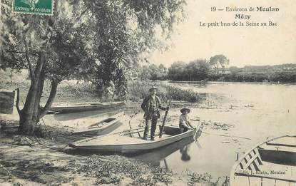 CPA FRANCE 78 "Mézy, le petit Bras de la Seine au Bac"