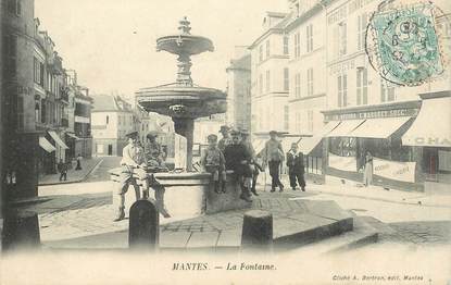 CPA FRANCE 78 "Mantes, la Fontaine"