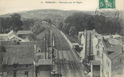 CPA FRANCE 78 "Meulan, panorama prise de l'Eglise"