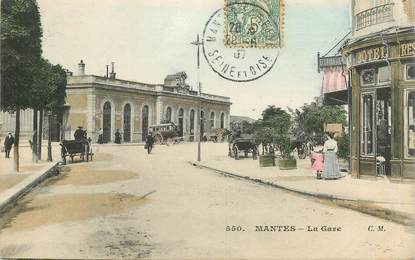 CPA FRANCE 78 "Mantes, la gare  "