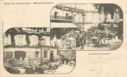 CPA FRANCE 78 "Mantes, Hotel du Grand Cerf"