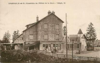 CPA FRANCE 78  "Orgerus, Hotel de la Gare"