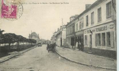 CPA FRANCE 78  "Orgerus, la place de la mairie"