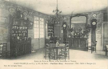 CPA FRANCE 78  "Port Villez, le Pavillon bleu"