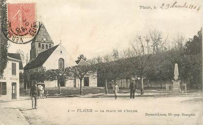 CPA FRANCE 78   "Plaisir,  la Place de l'Eglise"