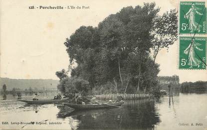 CPA FRANCE 78   "Porcheville, L'Ile du Port"