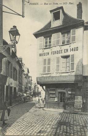 CPA FRANCE 78   "Poissy, la Rue au Pain"