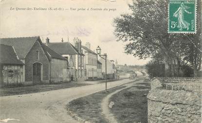 CPA FRANCE 78   "La Queue les  Yvelines, vue prise à l'entrée du pays"