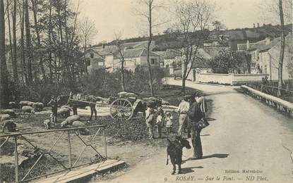 CPA FRANCE 78   "Rosay, sur le pont"