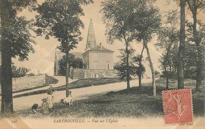 CPA FRANCE 78   "Sartrouville, vue sur l'Eglise"