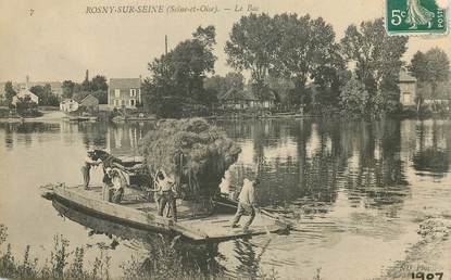 CPA FRANCE 78   "Rosny sur Seine, le Bac"