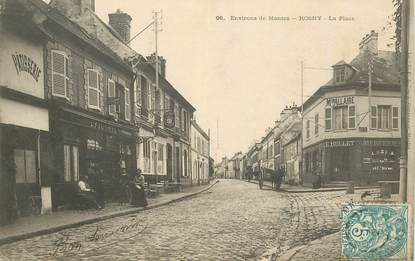 CPA FRANCE 78   "Rosny sur Seine, la place"