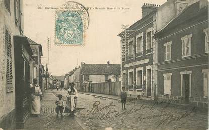 CPA FRANCE 78   "Rosny sur Seine, grande rue et la poste"
