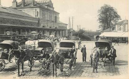 CPA FRANCE 78   "Rambouillet, Place de la gare"