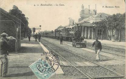 CPA FRANCE 78   "Rambouillet, la gare" /  TRAIN