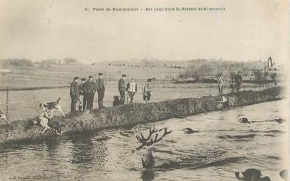 CPA FRANCE 78 "La Forêt de Rambouillet" / CHASSE A COURRE