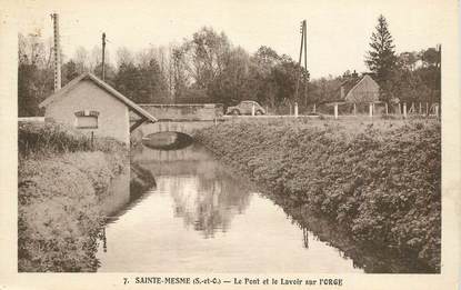 CPA FRANCE   78  "Sainte Mesme, le pont et le lavoir"