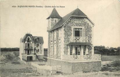 CPA FRANCE 85 "Saint Jean de Monts, Chalets dans les Dunes"