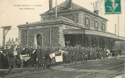 CPA FRANCE   78  "Saint Cyr l'Ecole, la gare"