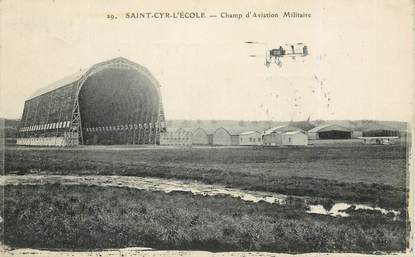 CPA FRANCE   78  "Saint Cyr l'Ecole, champ d'aviation militaire"