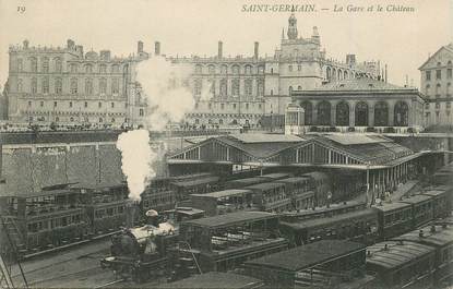 CPA FRANCE   78   "Saint Germain en Laye, la gare" / TRAIN