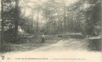 CPA FRANCE   78   "Saint Germain en Laye, cabanes de bucherons près des Loges"