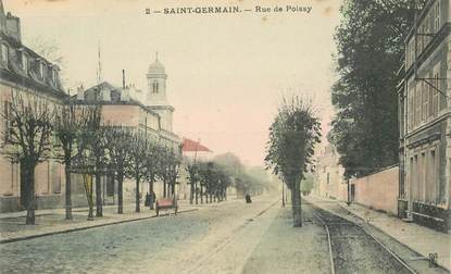 CPA FRANCE   78   "Saint Germain en Laye, rue de Poissy"