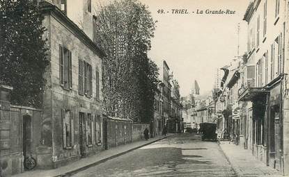 CPA FRANCE   78  "Triel sur seine, la grande rue"