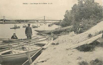 CPA FRANCE   78  "Triel sur seine, les Berges de la Seine"