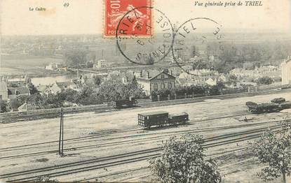 CPA FRANCE   78  "Triel sur seine, la gare"