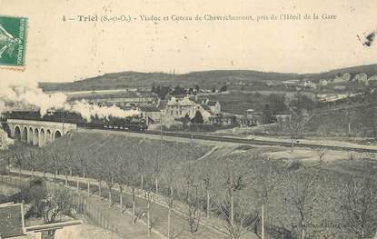 CPA FRANCE   78  "Triel sur seine, Viaduc et Coteau de Cheverchemont"