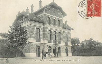 CPA FRANCE   78  "Vélizy, Station Chaville"